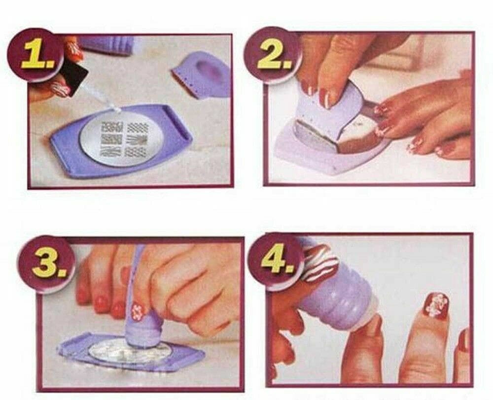 Saloon Express Nail Art Stamping Kit, Professional Nail Polish Art Kit, Decals Nail Paint Stamp Saloon Express Nail Art Stamping Kit, Professional Nail Polish Art Kit, Decals Nail Paint Stamp